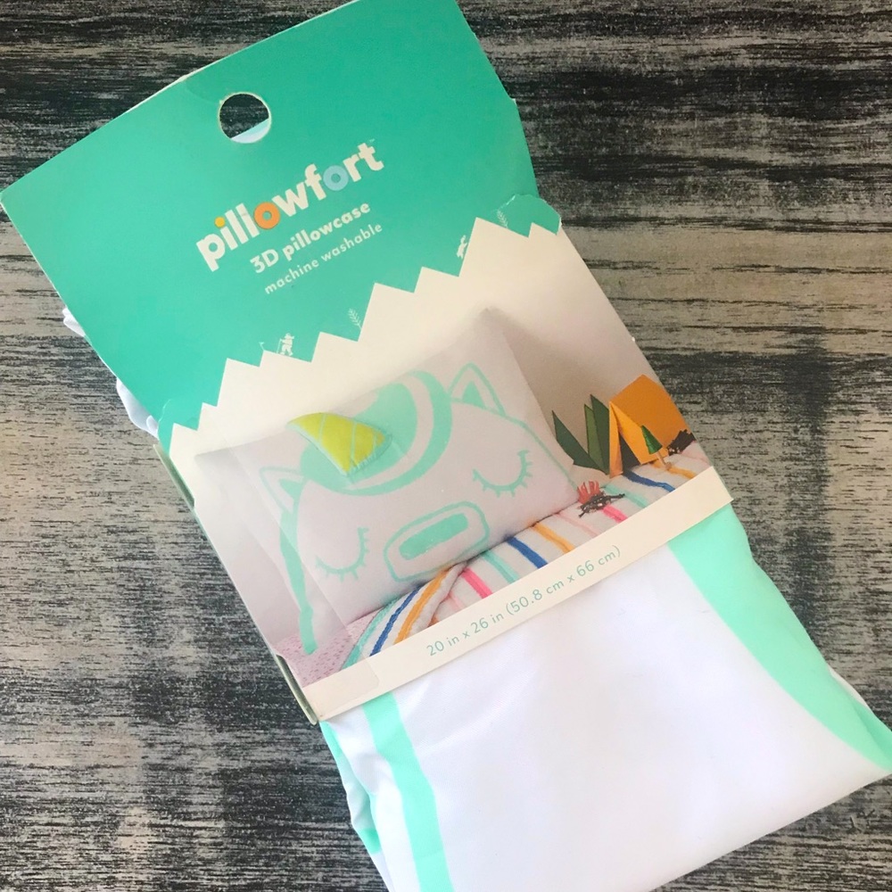 Set of Target Pillowfort 3D Unicorn pillowcases